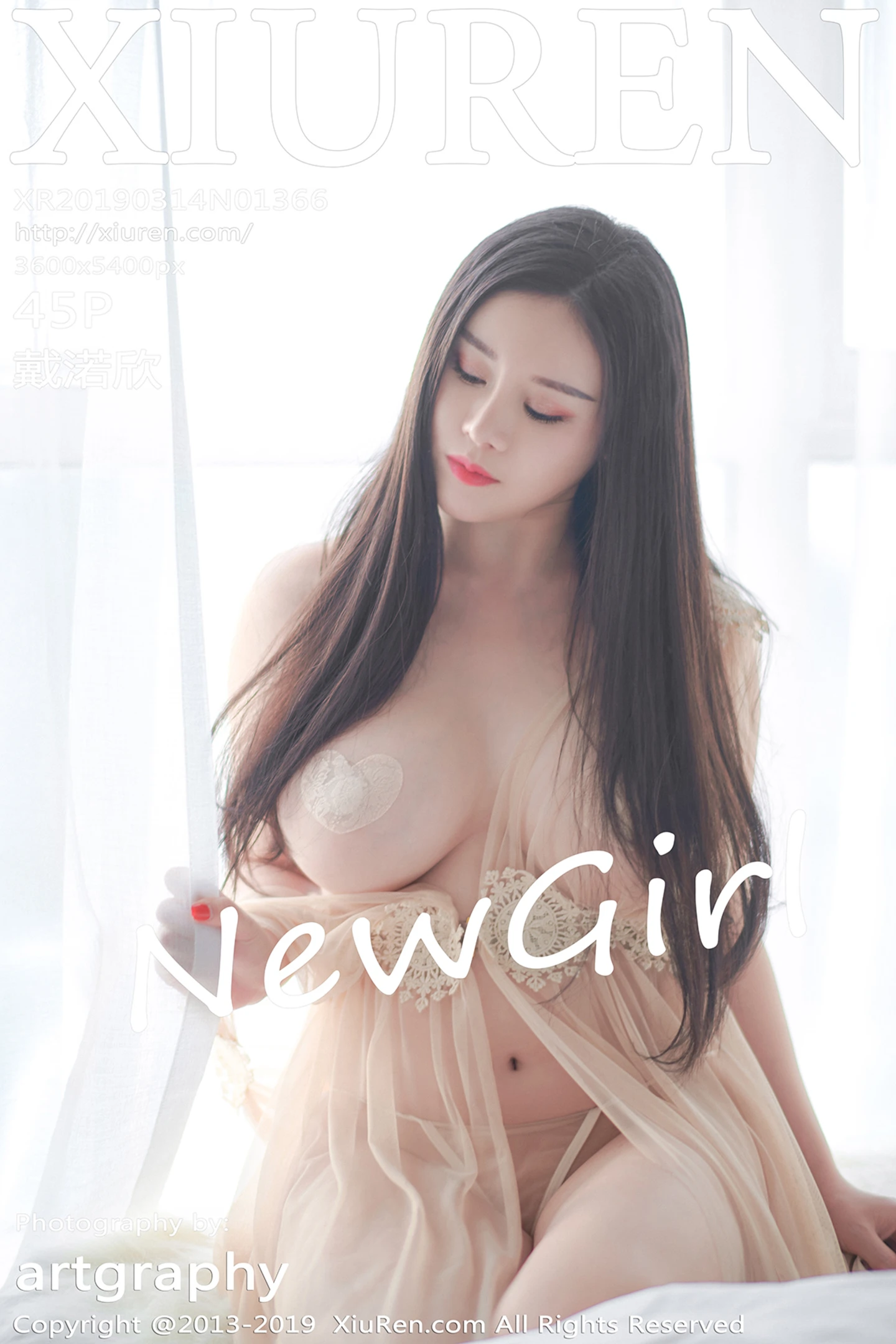 [XiuRen秀人网]No.1366_嫩模戴渃欣私房粉色薄纱情趣内衣透视秀豪乳极致诱惑写真45P-秀人网 - XiuRen.Pro